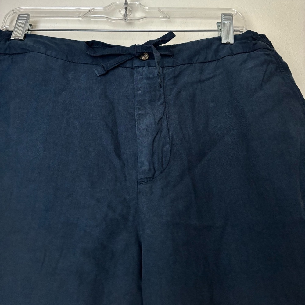 Frescobol Carioca Sergio Lyocell Linen Cotton Blend Shorts in Navy Men’s 34 NEW - Picture 4 of 16